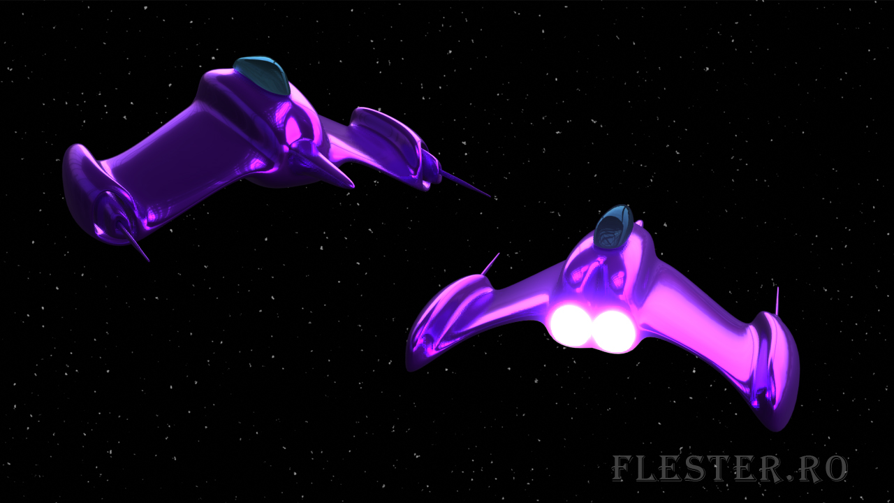 a free 3d model of a shuttle rendered in blender